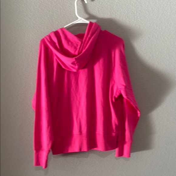 J. Crew Pink Hoodie with pockets Barbie pink barbiecore soft - Picture 7 of 10